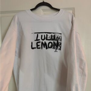 Lululemon size large white sweatshirt